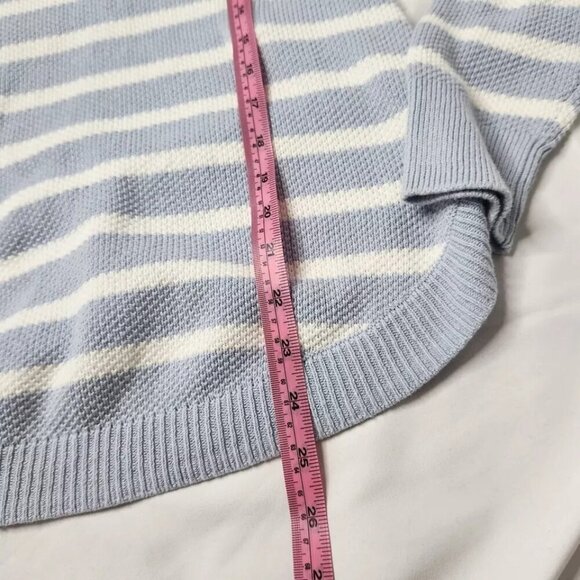 Gap Women's Size Small Striped Sweater Curved Hem - Picture 5 of 6